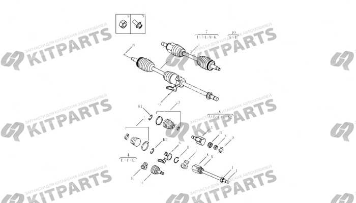 Приводные валы [2.4L,GS\GL,2WD] Geely Atlas