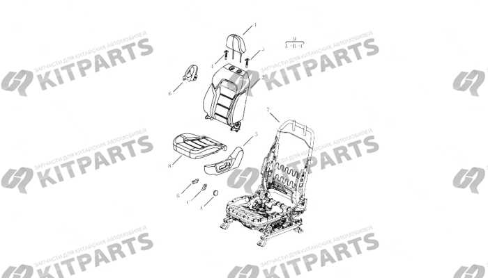 Детали водительского кресла [GL\GT(ELECTRIC,8 DIR] Geely Atlas