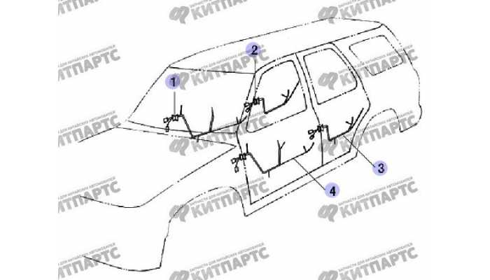 Жгуты проводов двери Great Wall Safe (SUV G5)