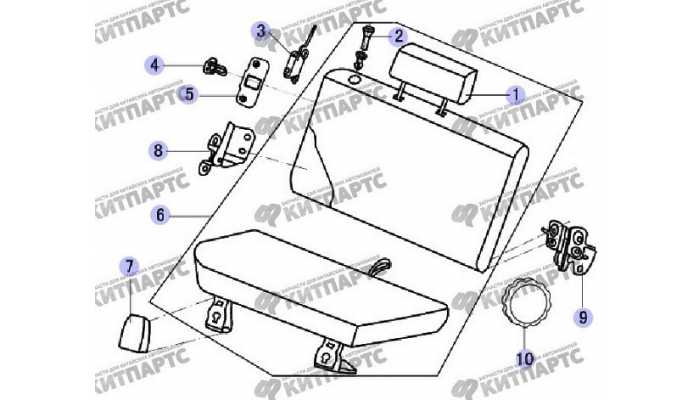 Сидение заднее Great Wall Safe (SUV G5)