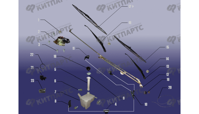 Система очистки стекол Chery Fora (A21)