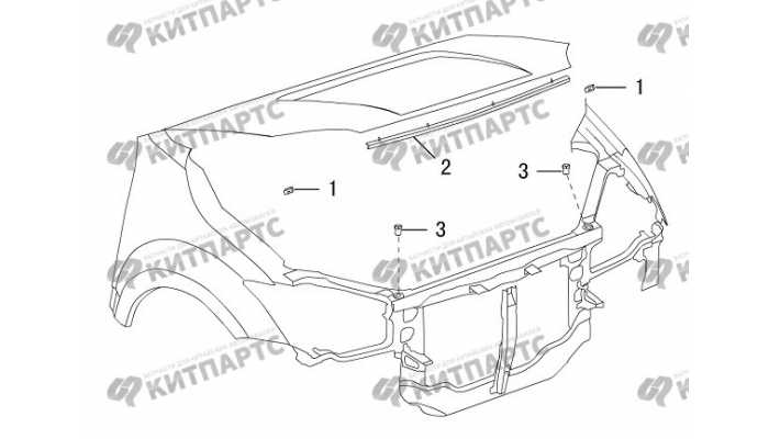 Уплотнители капота Great Wall DW Hower H5