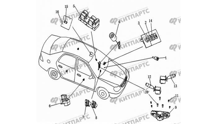 Переключатели Geely Otaka (CK)