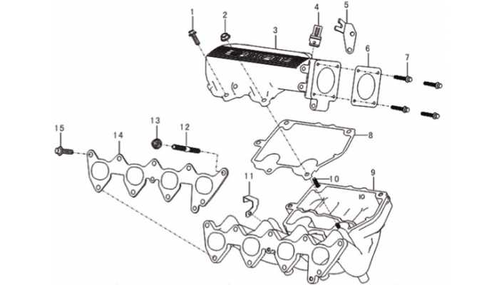 Впускной коллектор Lifan Breez